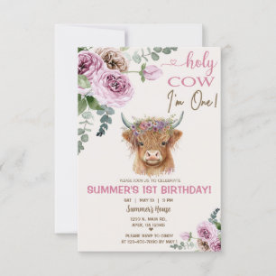 Vache Highland, invitation à l'anniversaire de la 