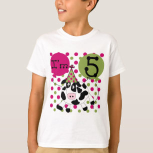 Vache rose 5e Anniversaire Tshirts et cadeaux