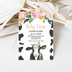 Vache sacrée, je suis une invitation d'anniversair