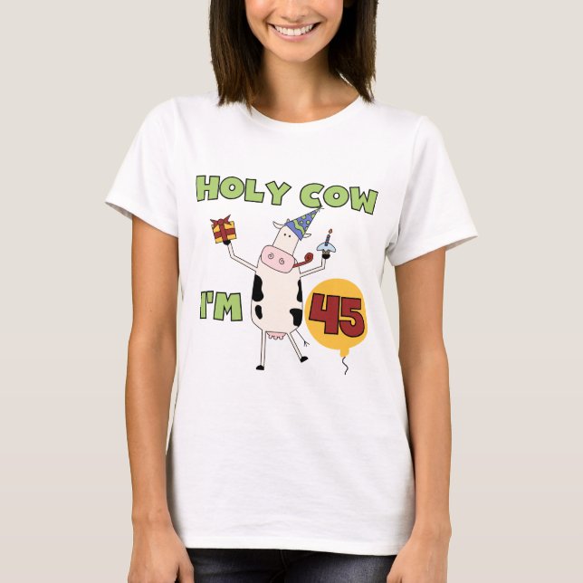 Vache sainte je suis 45 T-shirts et cadeaux (Devant)