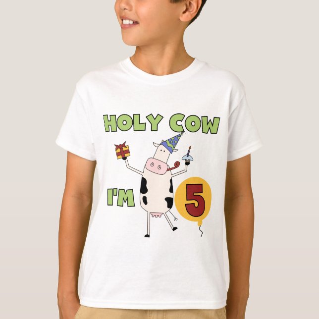 Vache sainte je suis 5 T-shirts et cadeaux (Devant)