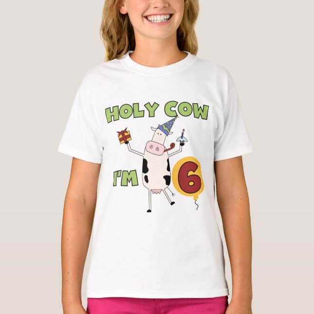 Vache sainte je suis 6 T-shirts et cadeaux (Devant)