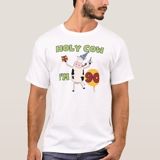 Vache sainte je suis 90 T-shirts et cadeaux (Devant)