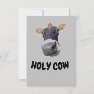 VACHE SAINTE, Vache Carte de remerciements