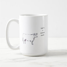 Vache Sarcastique C'est un point moot Mug de vache