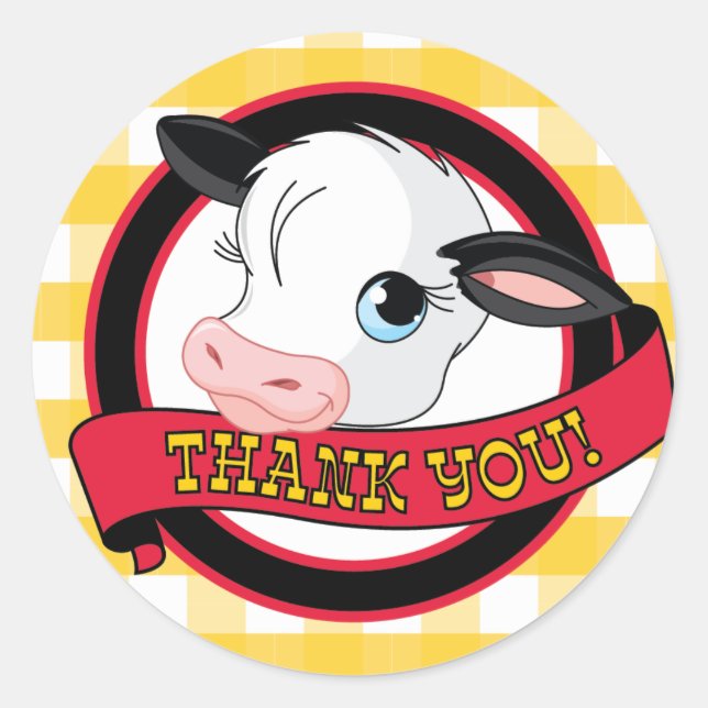 Vache - Sticker Merci (Devant)