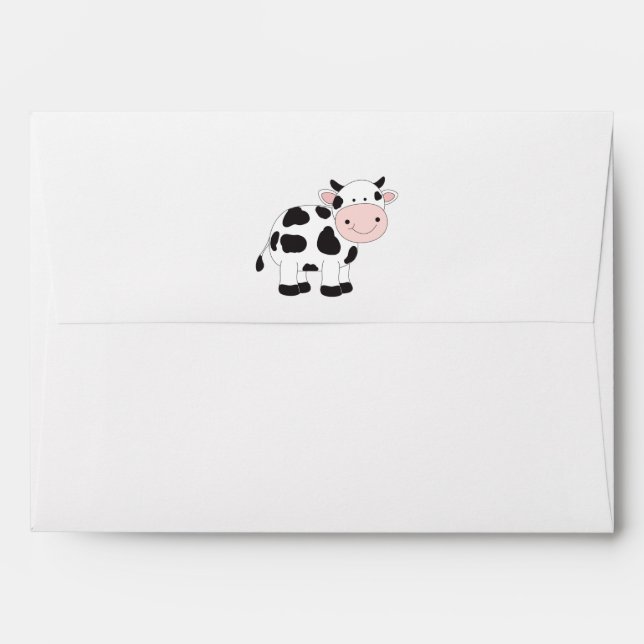 Vache Toutes les occasions Enveloppe vide (Dos (Haut rabat))