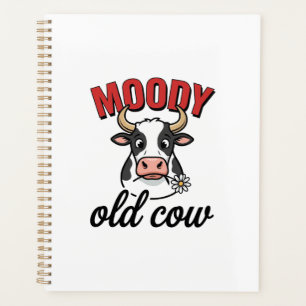 Vache Vieille Humeur Vintage Dessin de T-shirt de