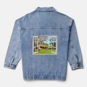Vaches À Travers Ma Fenêtre, Veste Denim