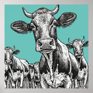 Vaches - Impression art