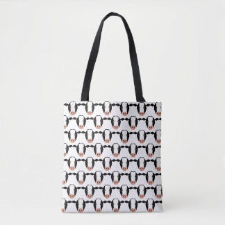 Vaches noires et blanches sur Sac fourre-tout
