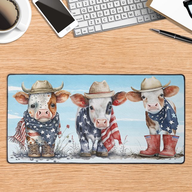 Vaches patriotiques Rouge Blanc Bleu ferme Animal  (Créateur téléchargé)