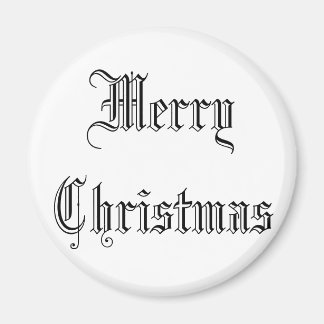 Vacker vit magnet " God Jul"