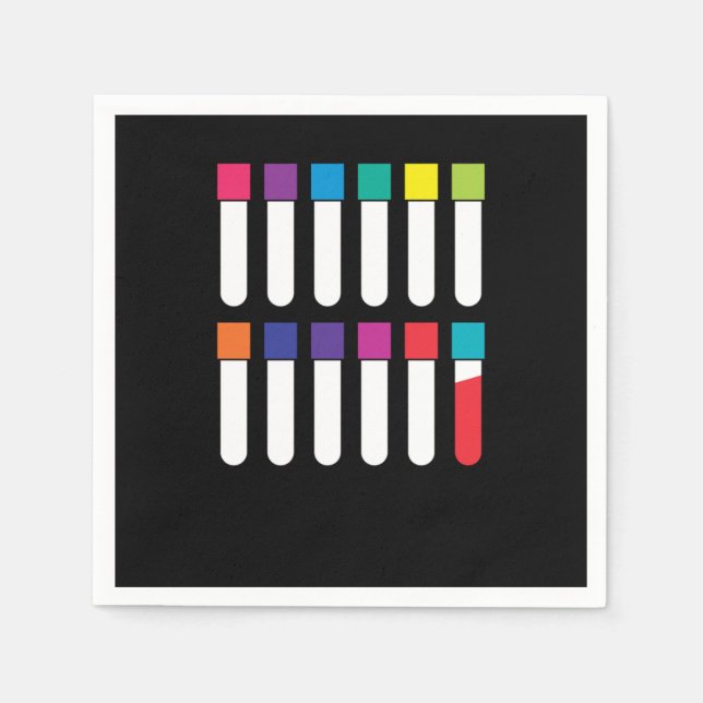 Vacutainer Blood Phlebotomy Phlebotomist Gift Napkin (Front)