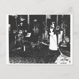 Vacuum Cleaner at Work Postcard