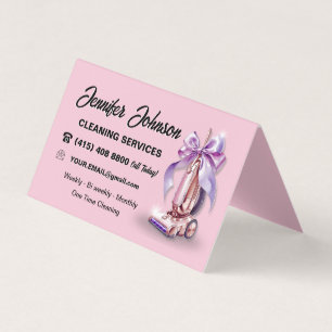 Vacuum Cleaner House Cleaning Services Business Card