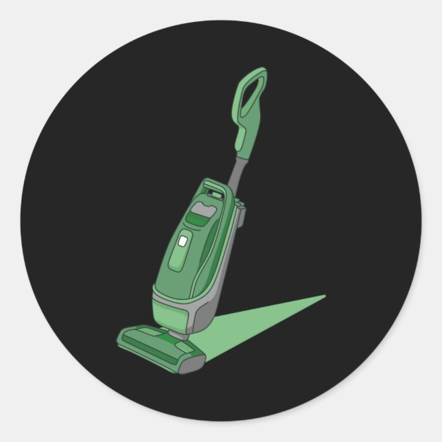 Vacuum Cleaner Housekeeper Housekeeping Cleaning G Classic Round Sticker (Front)