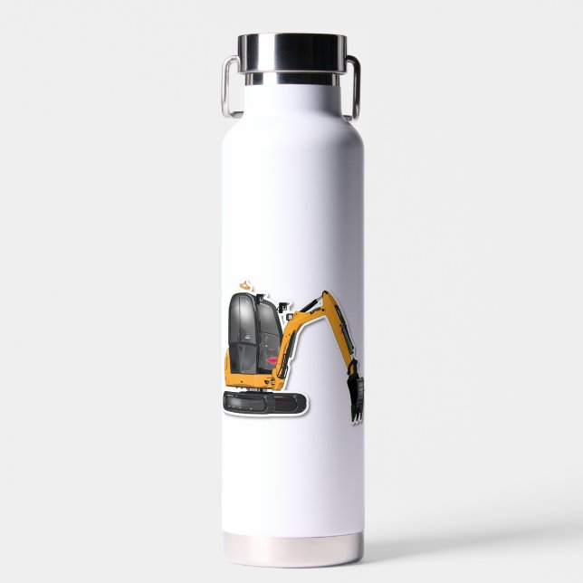 vacuum-insulated bottle - construction worker desi (Front)