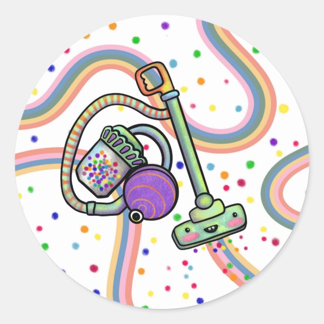 Vacuum Party Stickers  (Front)