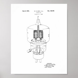 Vacuum Tube Patent Poster