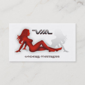 vaders mistress business card