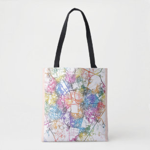Vadodara Gujarat City Map Tote Bag