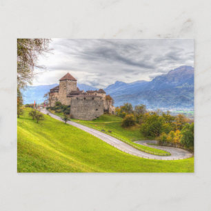 Vaduz Castle Liechtenstein Holiday Postcard