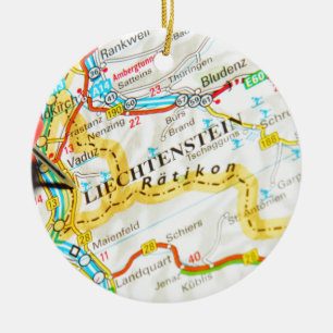 Vaduz, Liechtenstein Ceramic Ornament
