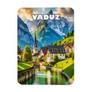 Vaduz, the Alpine jewel of Liechtenstein Magnet