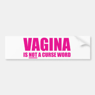 Vagina is NOT a Curse Word Bumper Sticker