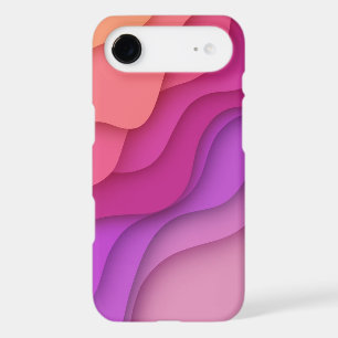 Vague Abstrait Rose et Violet Vibrant