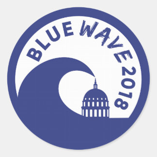 Vague Bleue 2018 - Victoire démocratique ! sticker
