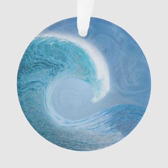 Vague bleue avec des ondulations de changement (devant)