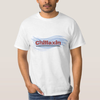 Vague bleue Chillaxin de T-shirt adulte