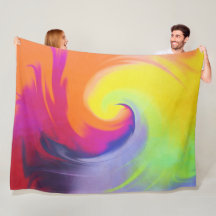 Vague d'aquarelle - couverture d'ouatine