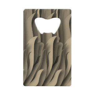 Vague d'art moderne marron et beige