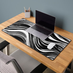 Vague noire et blanche Abstraite