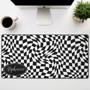 Vague rétro : Panneau de contrôle noir moderne Wav