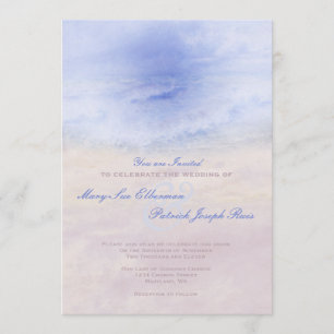 "Vague sur le sable" Faire-part de mariage