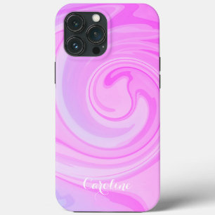 Vague violette Abstraite, coque iphone d'intégrité