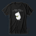 Vaguely Competent Hippo by Sandra Boynton T-Shirt Tri-Blend Shirt<br><div class="desc">A hippo of gumption stands ready to get things done. Results may vary.</div>