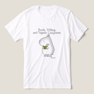 Vaguely Competent Hippo by Sandra Boynton Tri-Blend Shirt