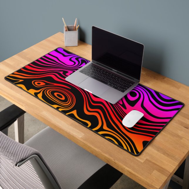 Vagues Abstraites colorées Design moderne (Bureau 2)