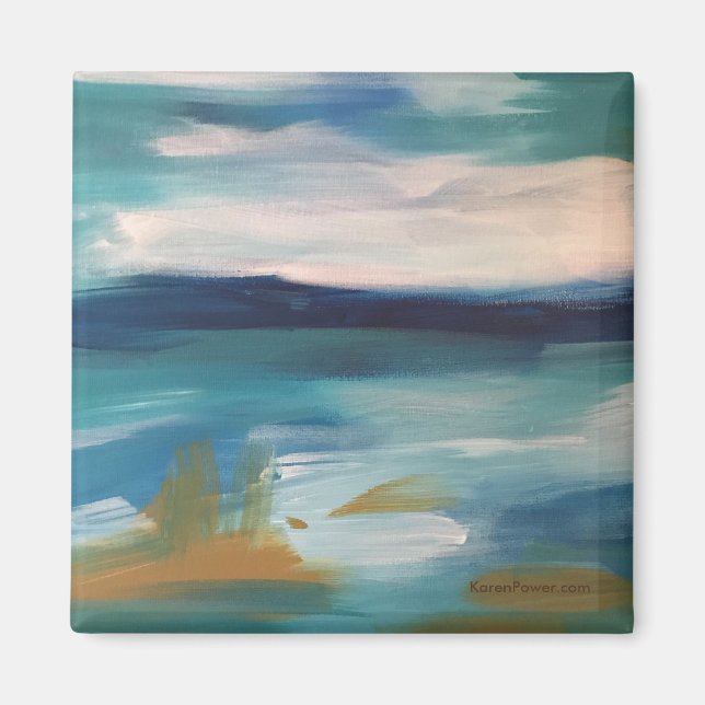 Vagues Abstraites - Magnet (Devant)