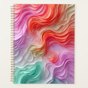 Vagues colorées pastel abstraites