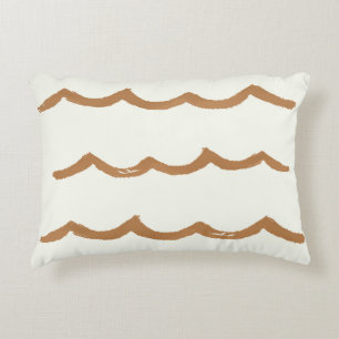 Vagues coussin en rouille, coussin dortoir, coussi
