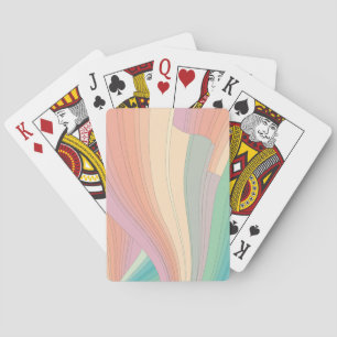 Vagues de cartes de jeu couleur