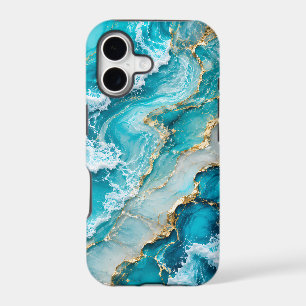 Vagues de lagon turquoise Abstrait