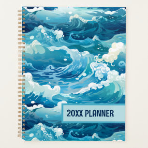 Vagues de l'océan bleu