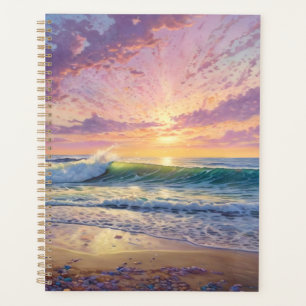 Vagues de plage et art de rivage